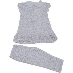 Ralph Lauren floral Kids Pajamas Set - White and Pink